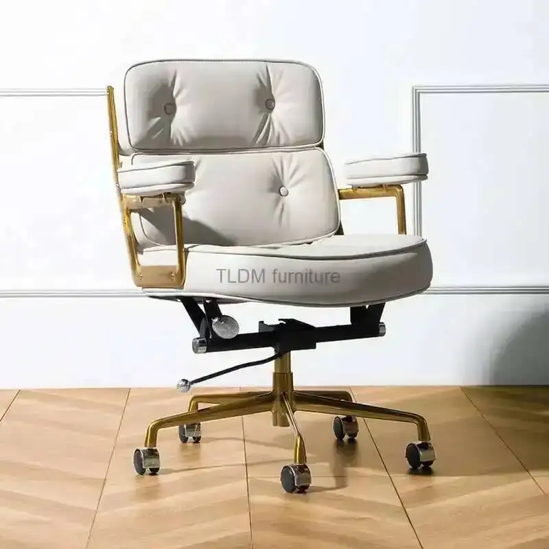

Chairs Nordic Luxury Office Office Furniture Leather Modern Comfortable Computer Chair Back Study Swivel Lift Gamer Armchairs