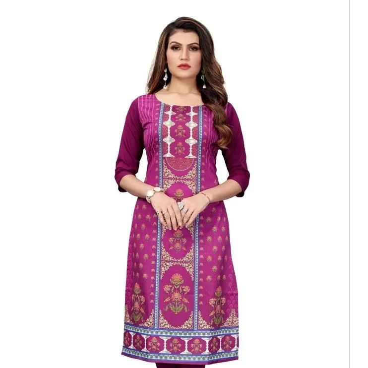 المرأة المسلمة كورت عصرية أنيقة مستقيمة أنبوب عادية الزهور نمط شق هيم فستان مريح Islamitische Dames Kleding #6