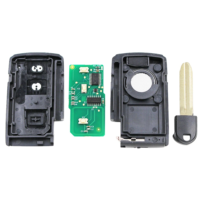 Ecusells 2 Button ASK 315MHz ASK 433MHz Keyles Go Remote Key for Toyota Prius FCC ID: B31EG-485 TOY43 M0ZB31EG / MOZB31EG