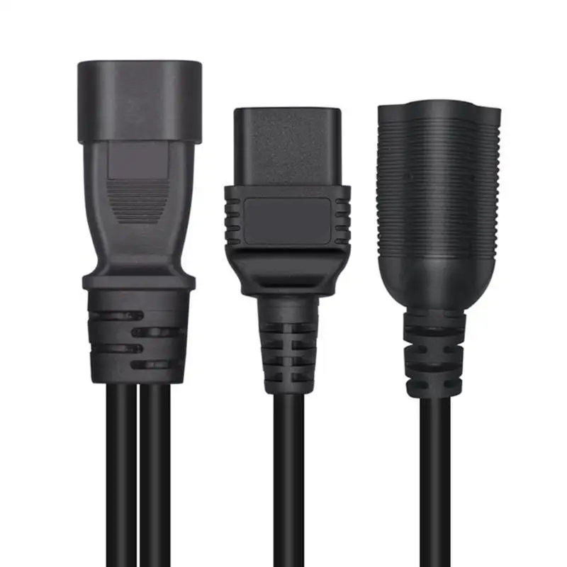 Y1UB IEC320-C14 Male to Nema 5-20R+IEC320C19 Female Power Supply Converter Cable Cord