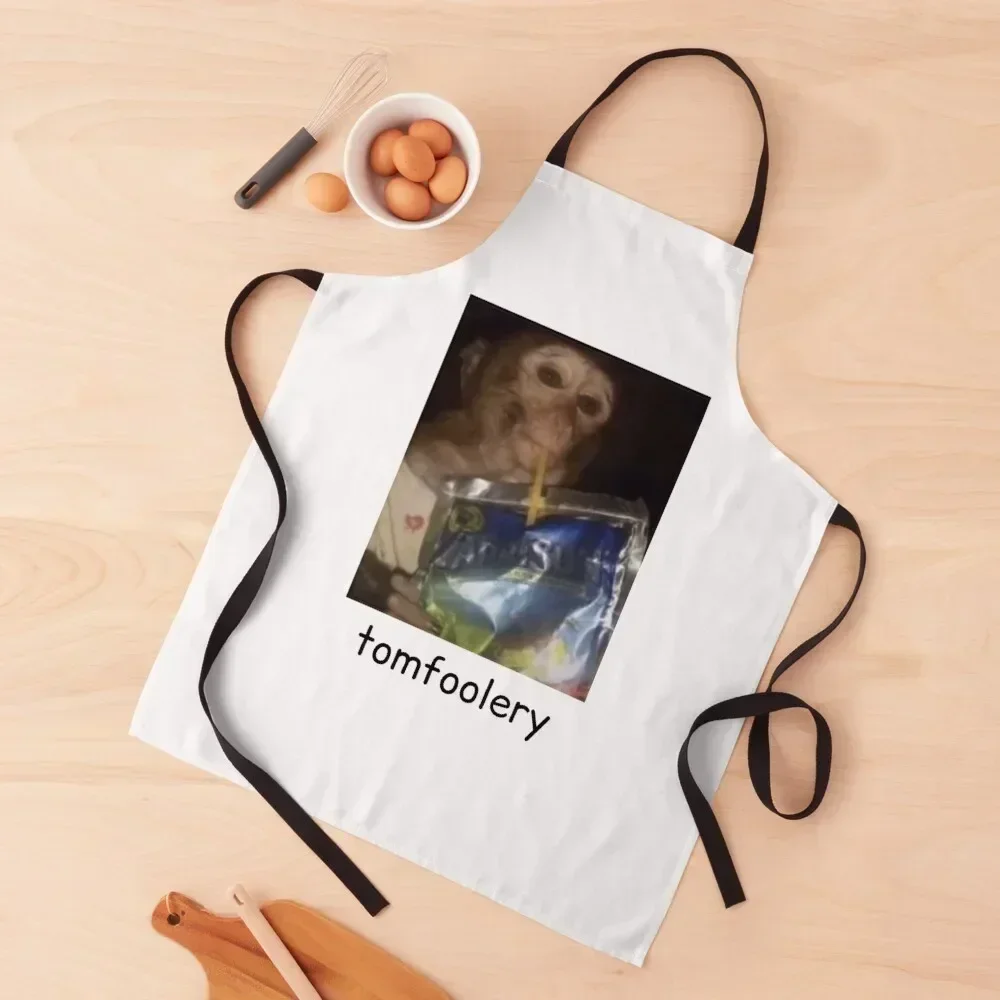 

Tomfoolery funny monkey Apron Women's Home Clothes household woman Kitchen Utensils New year's Apron