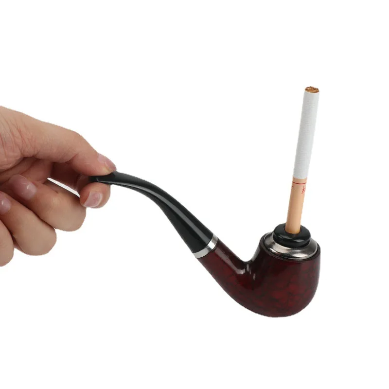 High Quality Portable Resin cut tobacco Smoke Pipe Reducing Tar complete set Cleanable Tobacco Pipe Men Smoking Gadgets