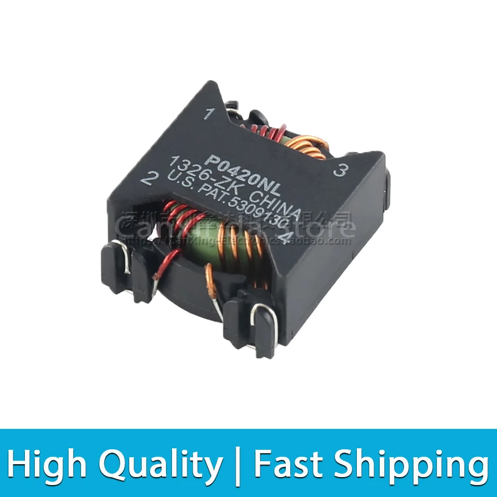 2pcs P0420NLT SMT Common Mode Choke Coil Inductor Filter Inductance 1.32MH 3.3A Switching Power Supply DC Converter