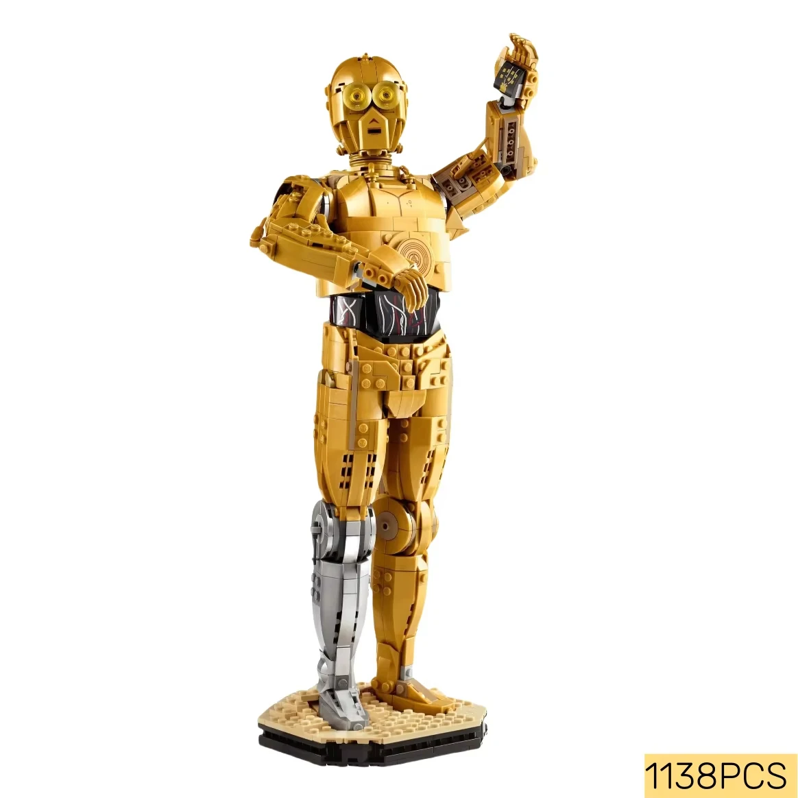 

1138 шт. UCS Star Battle C 3PO Робот 75398 Сборка головоломки Блок Модель Праздничное украшение для вечеринки День рождения Рождество Новый год Gif