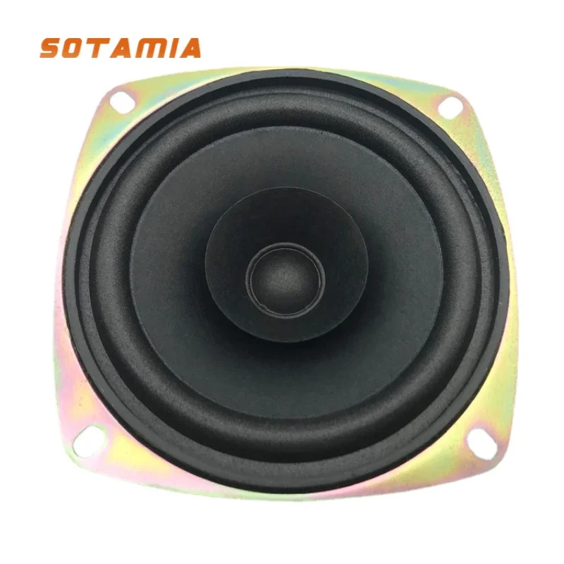SOTAMIA 1 Stuks 4 Inch Full Range Luidspreker 4 Ohm 30W Tweeter Cup Audio Geluidsversterkers Luidspreker Schuim rand Papieren Kegel Luidspreker