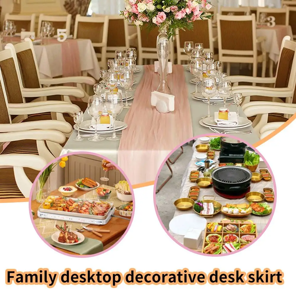 Solid Color Dacron Table Cloth Tablecloth Table Cover Overlay For Birthday Wedding Banquet Restaurant Festival Party Supply B0b7