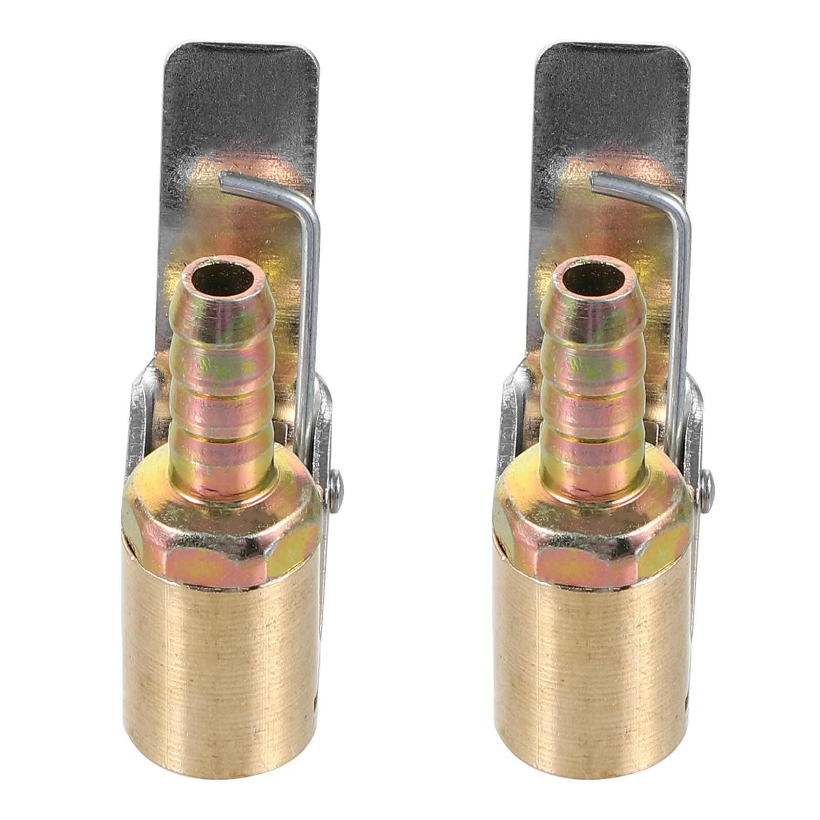 

2Pcs Copper Tire Inflator Chuck Quick Connect Air Compressor Attachment Car Inflate Locking Practical Portable Efficient Tire