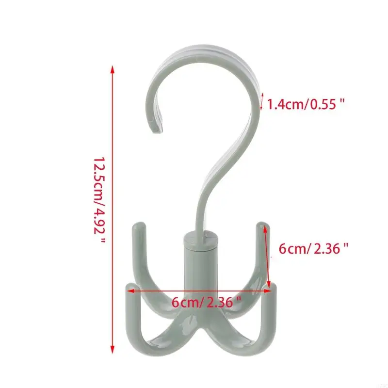 U75C 360 độ Vành đai Xoay Vành đai Tie Boond Hook Hook Hook Tổ chức tủ quần áo