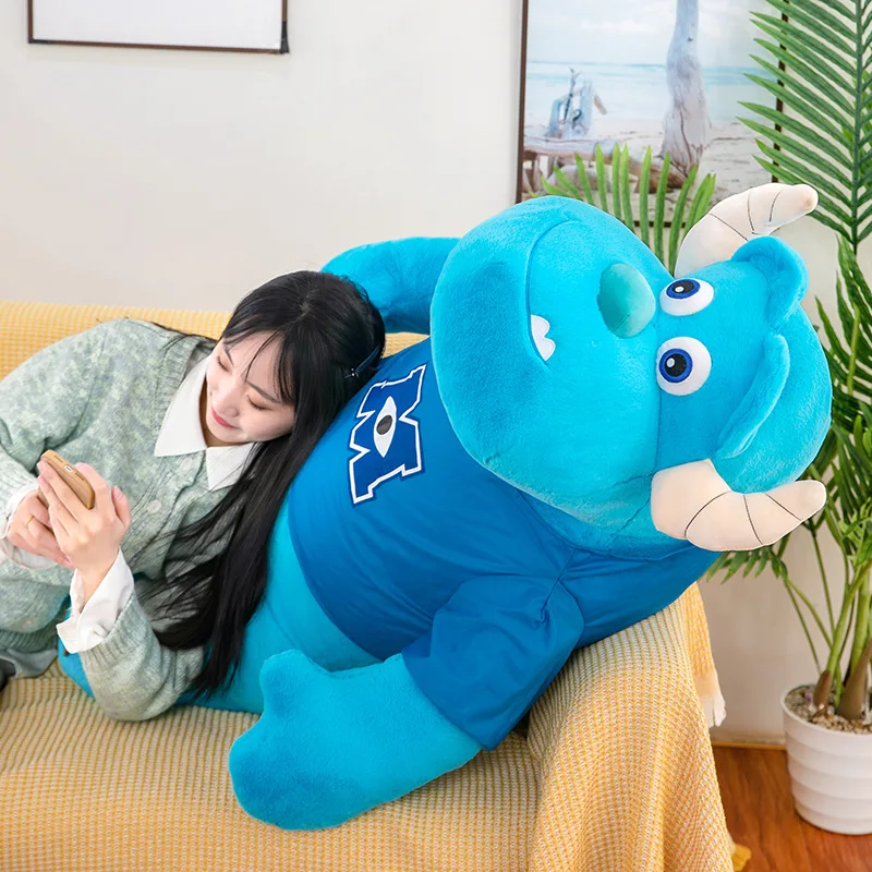 미니소 100cm 몬스터 대학교 파란 머리 괴물 인형 설리반 큰 눈 봉제 인형 괴물 인형 ISB 선물 도매