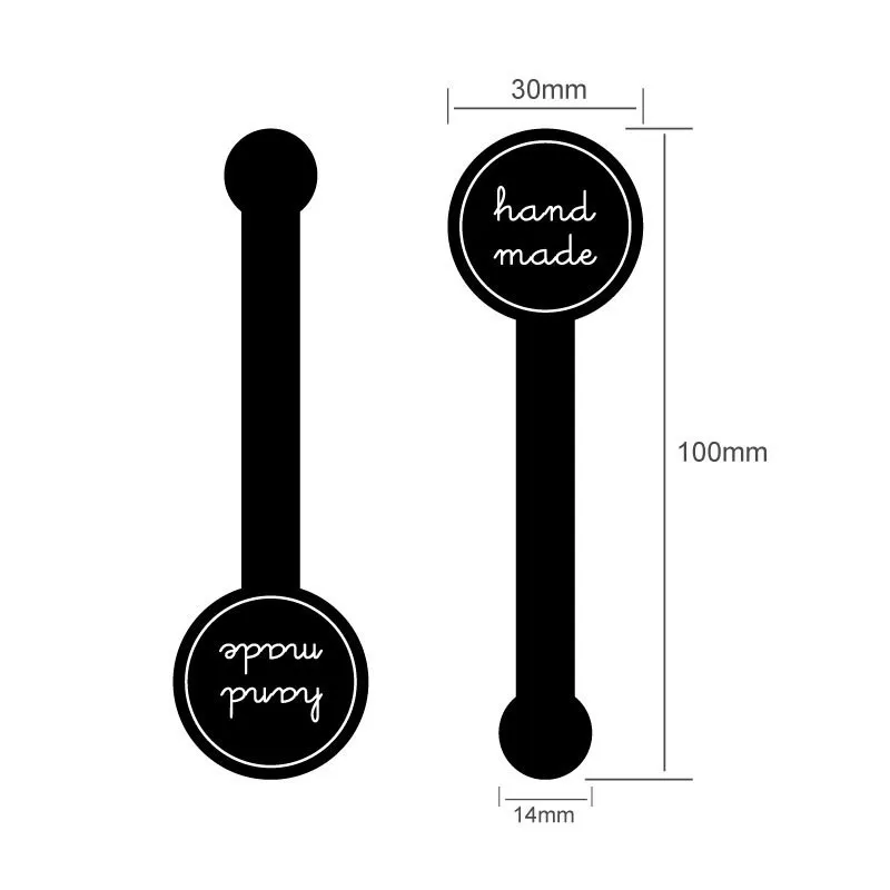 اليدوية ختم التسمية ملصقات القرطاسية ، شكل حزام ، كعكة سعيدة التعبئة والتغليف ، DIY بها بنفسك الهدايا ، 100 قطعة