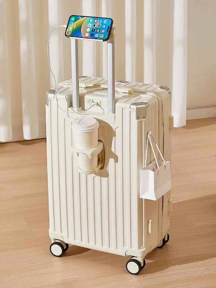 new-2024-fashion-luggage-suitcase-zipper-design-travel-bag-password-protection-carry-on-option-for-men-and-women-20-and-24-inch