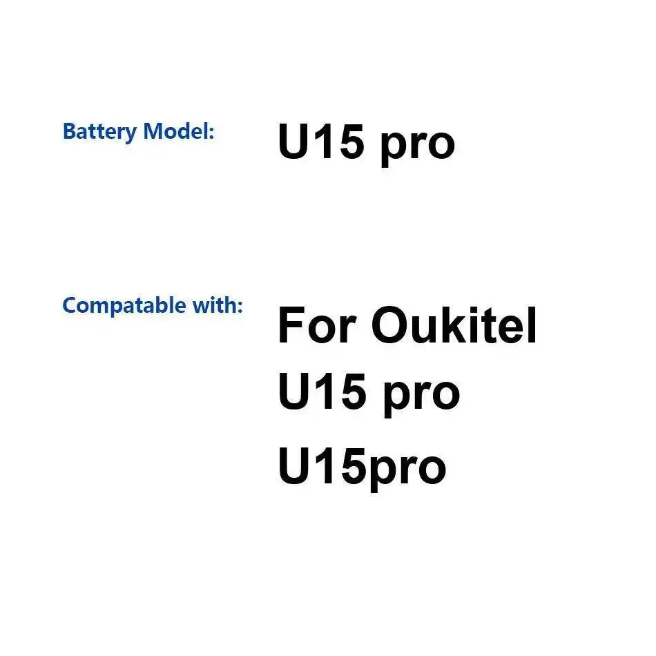 

Для Oukitel U15 Pro 3000 мАч аккумулятор для мобильного телефона большой емкости