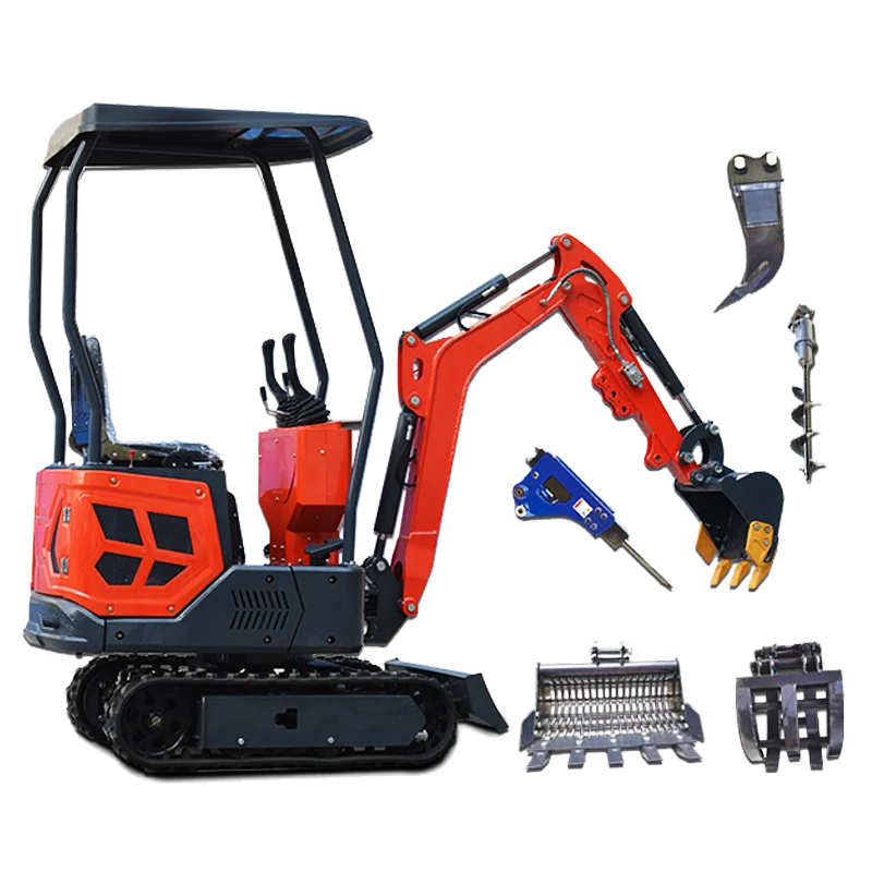 ที่กําหนดเอง 2 ตัน 1 ตัน 1.5 ตันรถขุดจีนใช้ EPA/ยูโร 5 mini excavator cab mini digger สําหรับขาย