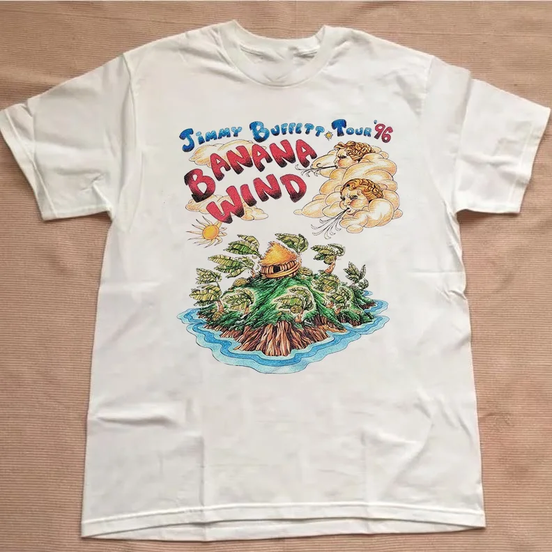 Jimmy Buffett Banana Wind Tour Shirt Men Women Cotton Tee All Size BL2.393