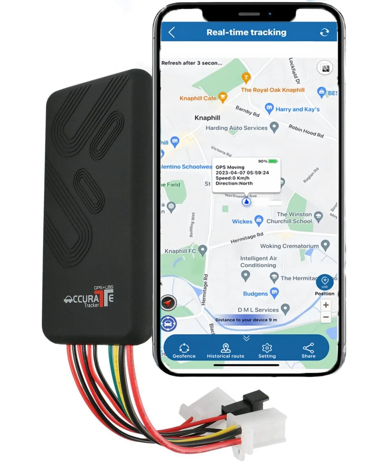 

GT06 Car GPS Tracker: Real-time Locator, Anti-theft, Mobile APPs, History Tracking, Remote Control, Geo-fence, Speed Alert, SOS,