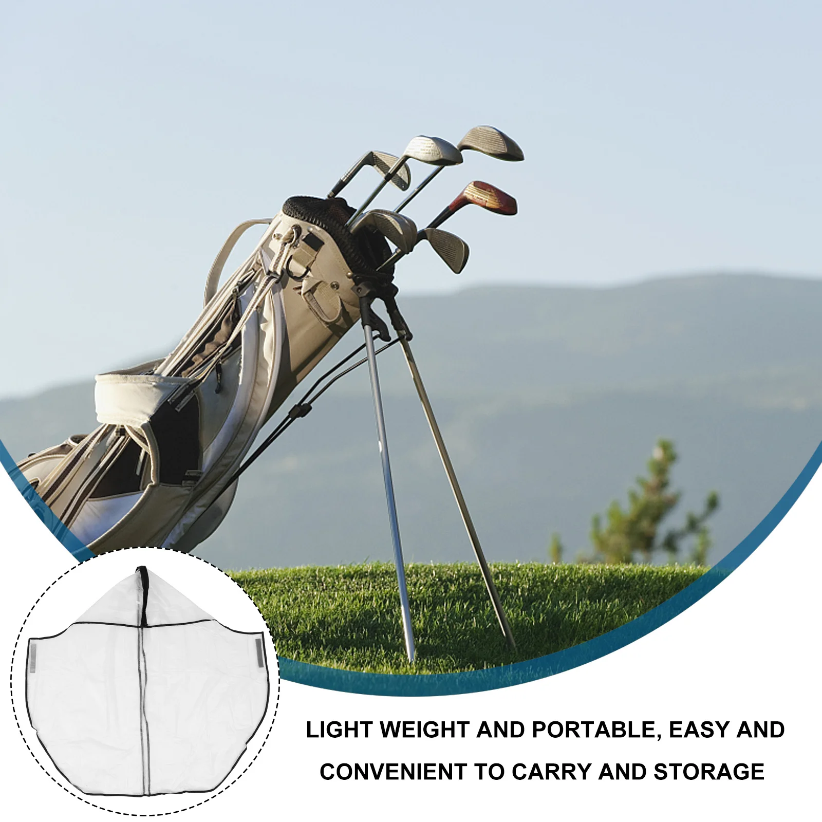 

Waterproof Bag Rain Cover Transparent Plastic Zipper Sticky Straps Lightweight Rain Dust Cover Portable Luggage Protector