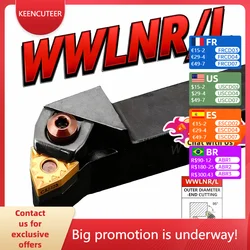 WWLNR1616 WWLNR2020 WWLNR2525 WWLNR3232 Extern draaigereedschap WWLNR WWLNL Draaibank Bar Draaihouder CNC Snijgereedschap Cutter Bar