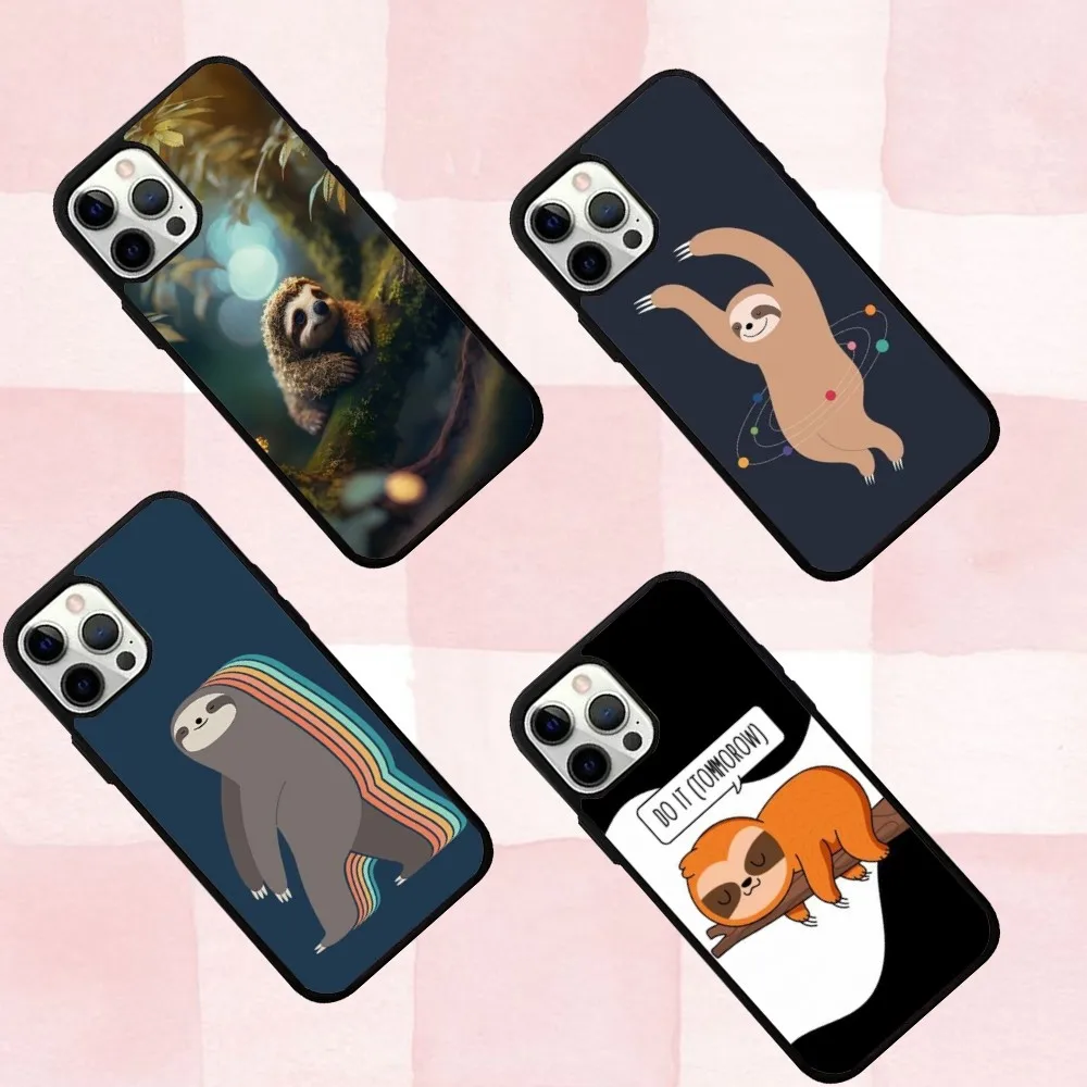 

Cute Sloth Animals Phone Case For IPhone 16,se4,15,Pro,Max,Case 14,Plus,13,12,11 Magesafe Magnetic Wireless Charge Cover