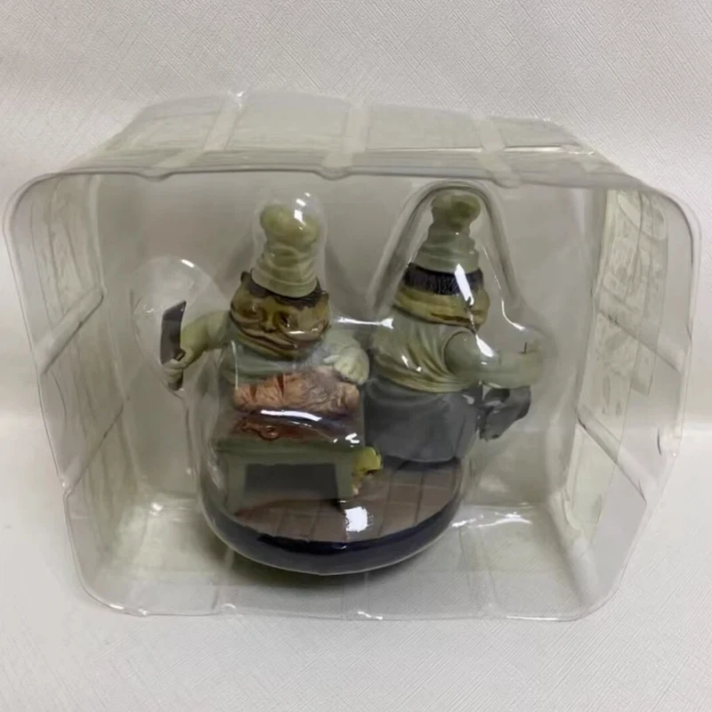 جديد ليتل كوابيس الطهاة التوأم نموذج عمل أرقام أنيمي لعبة محيط نموذج تمثال جمع مكتب الديكور الصبي الهدايا