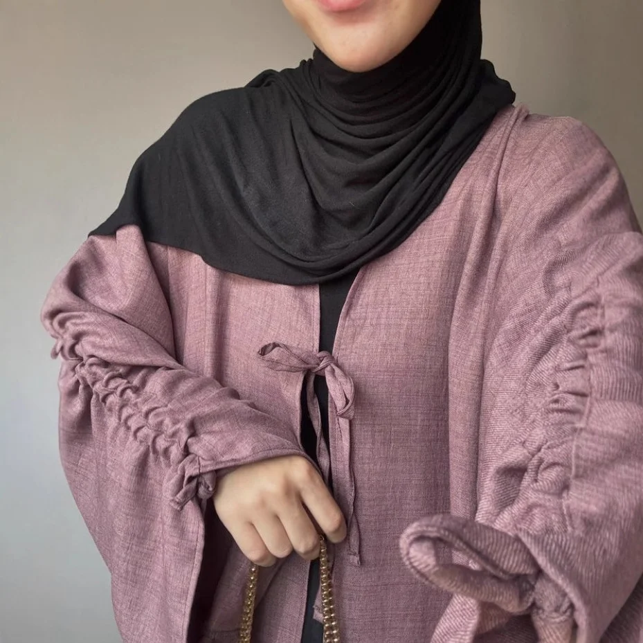 Abaya à Manches sulfpour Femme, Kimono Ouvert, Robe Maxi Longueur, Vêtements pour Femmes, Cardigan Musulman, Abayas Out, Kaftans Jilbabs