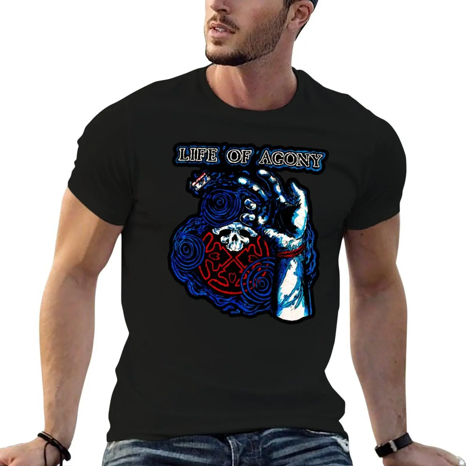 

blue smoke hand T-Shirt tshirts personalised croswit shirt man funny shirt cotton tee shirts for men
