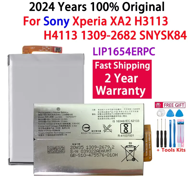 

3.8V 3200mAh LIP1654ERPC For Sony Xperia L3 I3312 I3322 I4312 I4332 SM33 LIP1654 SNYS1654 Battery+Tools Free