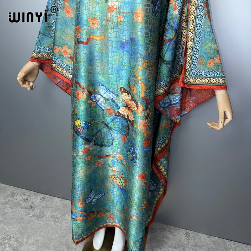 فستان كافتان طويل من WINYI بتصميم بوهيمي أنيق للنساء، مناسب للحفلات المسائية، عباءة إسلامية فاخرة بأسلوب دبي 19