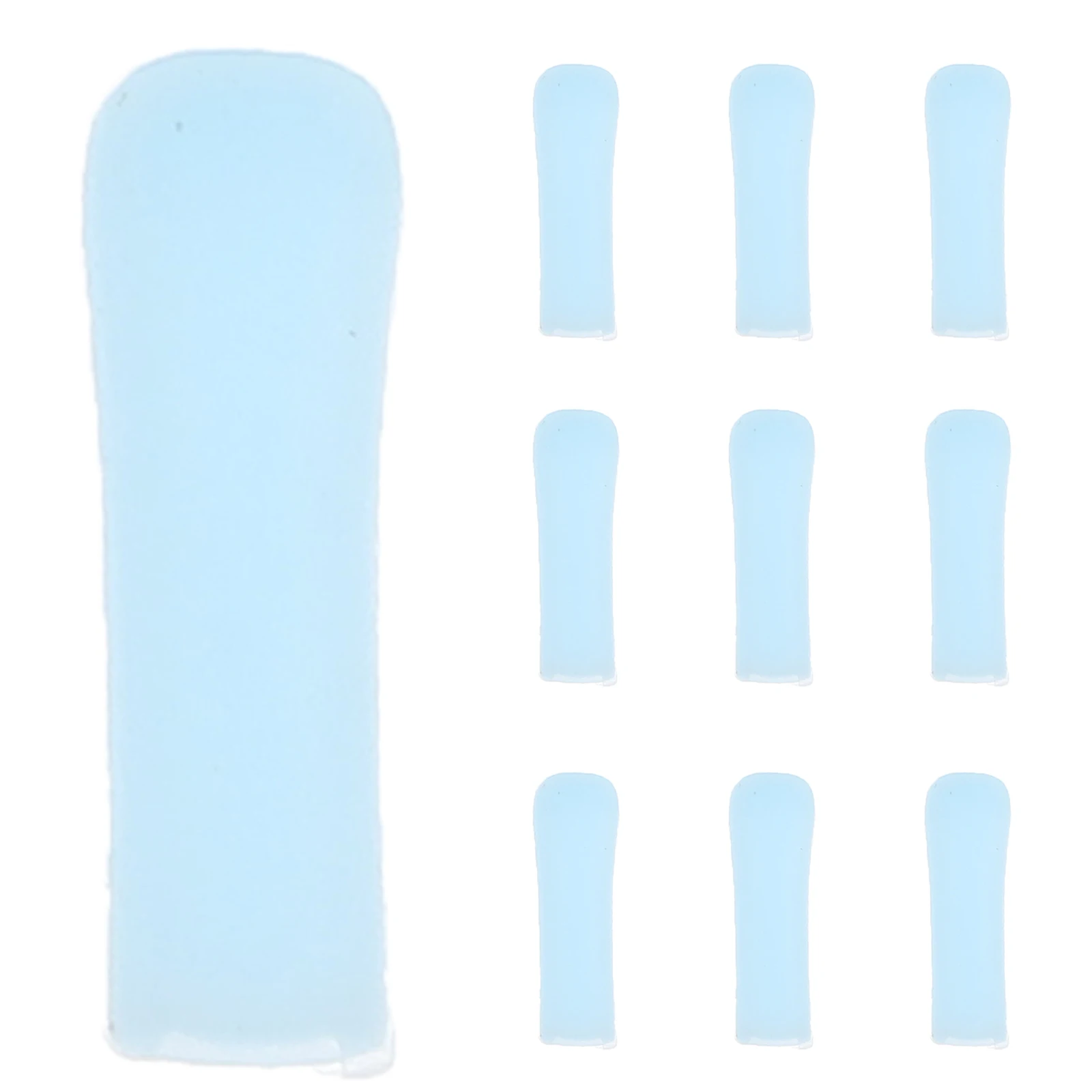 

10pcs Visible Spoon Tips Reusable Silicone Ear Wax Cleaner Replacement For Professional Ear Cleaning Tool Portable Earwax