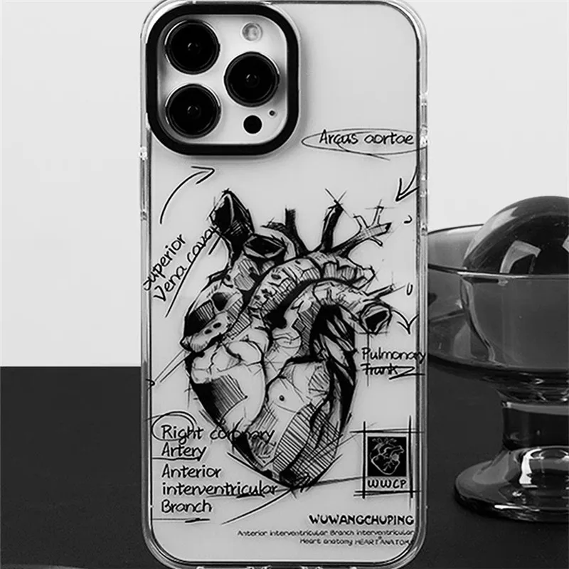 Ins 3D Cardiovascular model Heart Medical students Phone Case for