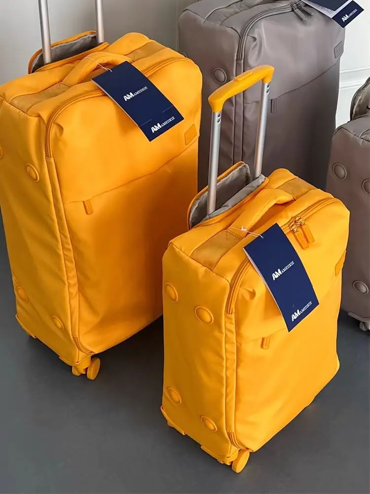 

Сверхлегкий дорожный чемодан из ткани быка, большая 20-дюймовая ручная кладь, модный мужской и женский дорожный чемодан