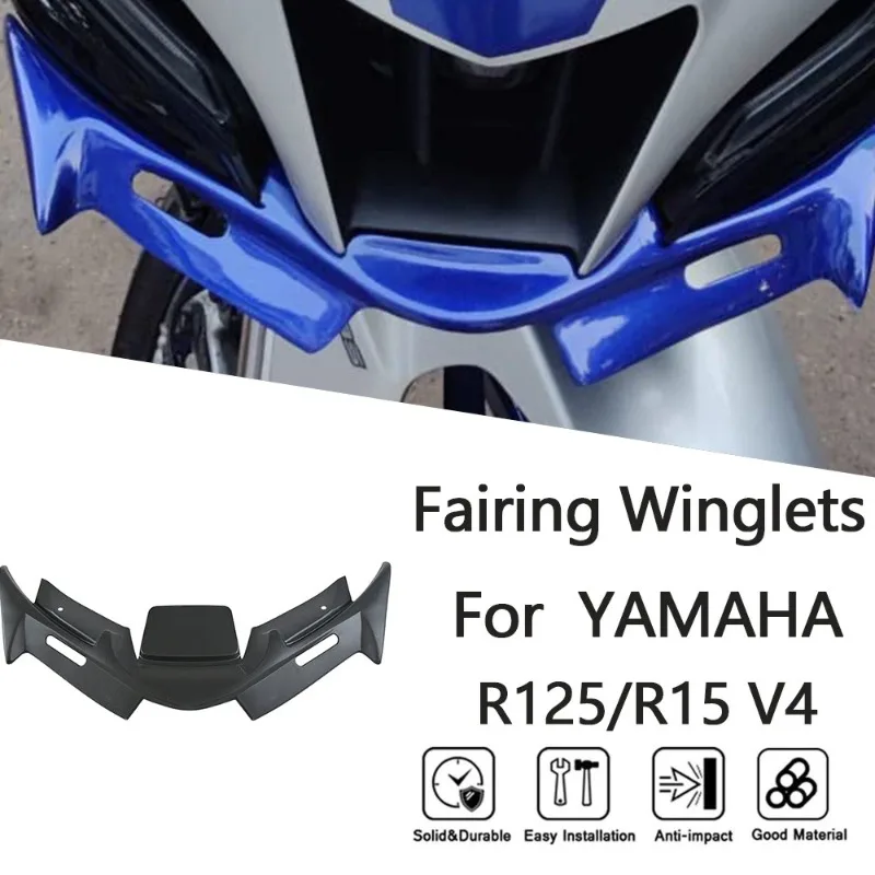 For Yamaha R15 V4 2021-2024 Modified Front Bird's Beak Wind-Fixing Wing Air Intake Wing Shark Fin, Motorcycle Accessories