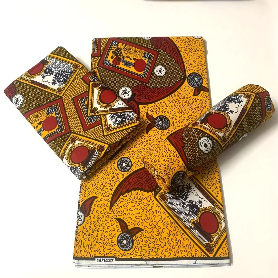 Ankara Fabric African Real Wax Print Pagne Africain Wax High Quality Original Veritable Ghana Print Fabric African Ankara Fabric