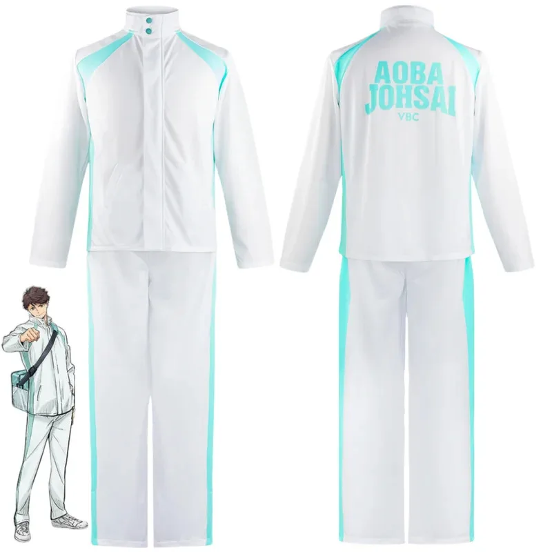 

Anime Haikyuu Oikawa Tooru Cosplay Costumes AOBA JOHSAI High School Uniform Iwazumi Hajime Volleyball Jacket Pants