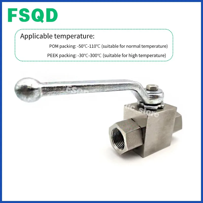 BKH-YJZQ  High pressure ball valve 1/4 3/8 1-2/4 3-4/6 1 1-1/4 1-1/2 2 inch 304/316 Stainless steel inner wire pneumatic tool