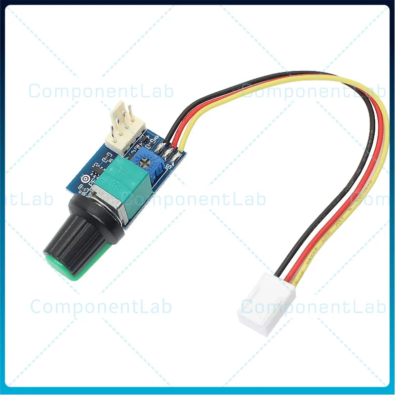 2pcs DC12V Manual Four-Wire PWM Fan Speed Controller Case With Switch for Control, Noise Reduction, and Cooling