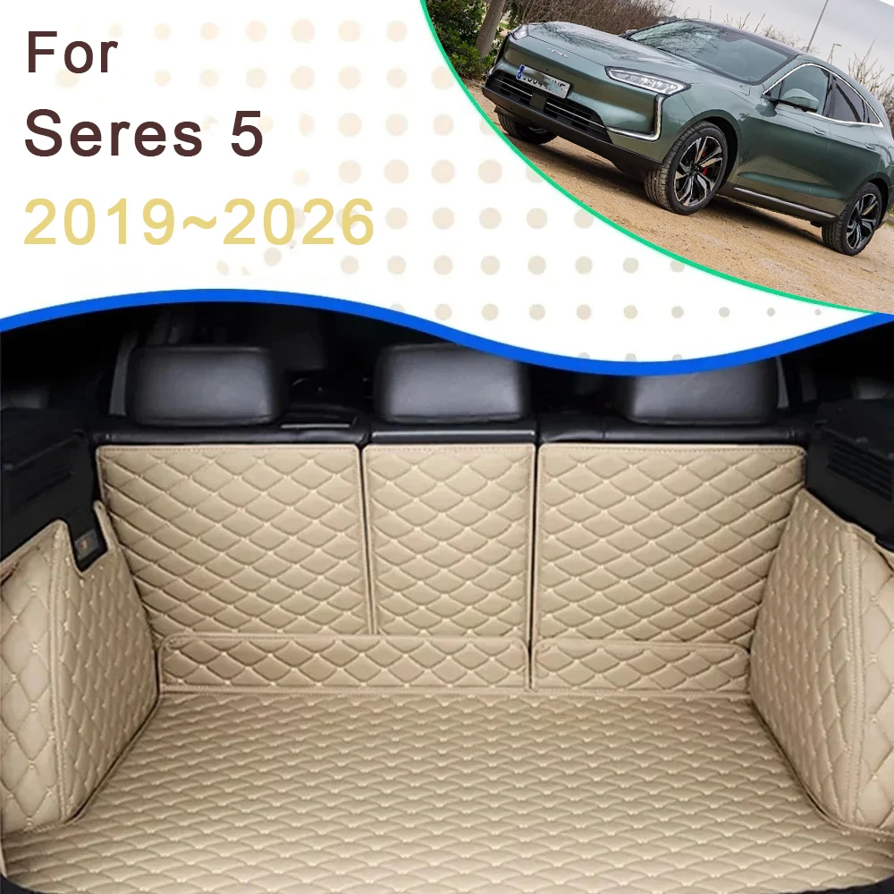 

Car Rear Trunk Mats For DFSK Seres 5 A5 SF5 Evolute i-Jet 2019-2026 Waterproof Mats Storage Pads Carpets Auto Accessories 2024