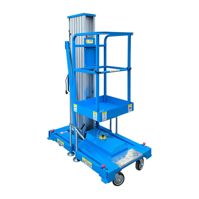 Mobile Aluminum Alloy Hydraulic Lifting Platform Portable Lifting Equipment Small Household Elevation Work Table