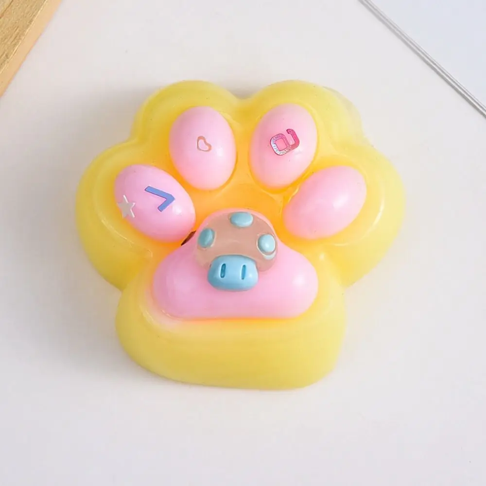 2 pièce/ensemble jouet sensoriel doux chat patte presser jouet Silicone TPR dessin animé Fidget jouet 3D mignon chat patte pincement jouet blagues pratiques
