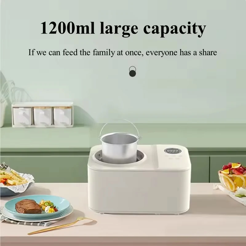 حار بيع آلة الآيس كريم المهنية المحمولة آلة الآيس كريم الصغيرة 1.2L قدرة التلقائي مع شاشة عرض Led