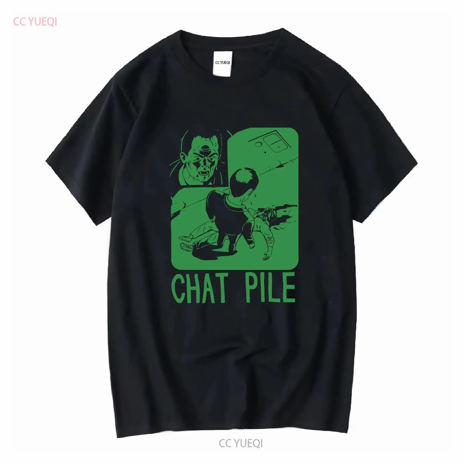 CHAT PILE MERCH T SHIRT SIZE S 5XL vintage Washed Unisex Stylish Stretched graphic Casual Comfortable Top For Everyday Wear