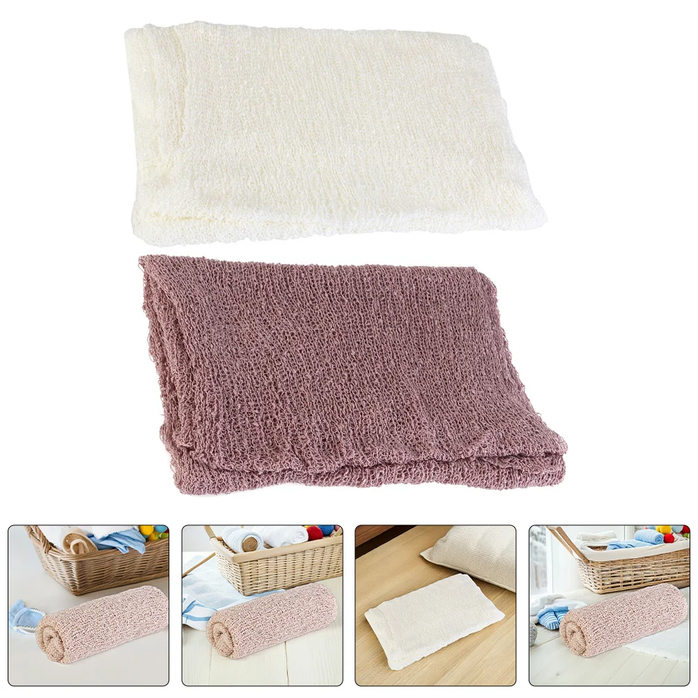 

2Pcs Newborn Photography Props Soft Stretchy Wrap DIY Design Baby Photo Shoot Swaddle Blanket Portable Comfortable