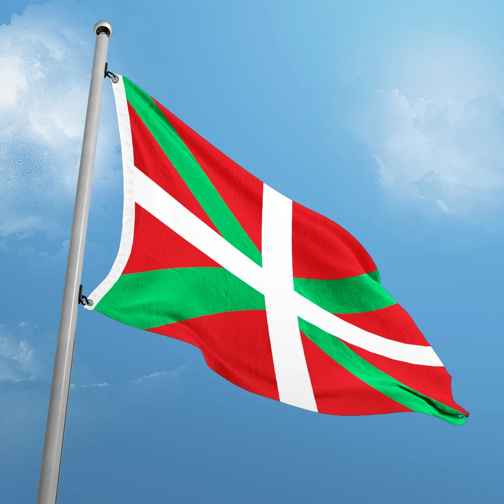 Basque Spain Spanish Flag 3ft x 5ft Polyester Banner Flying 90* 150cm Double Penetration Custom Outdoor Indoor Double Stitching