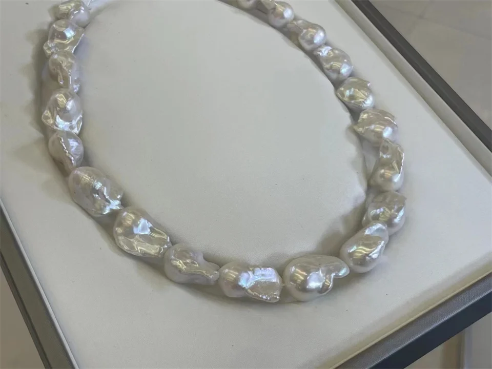 

9-17mm 3A High Quality Natural Freshwater Pearl Baroque Irregular Teartail Pearls White Hole 0.8-0.9mm for Lady DIY Fine Jewelry