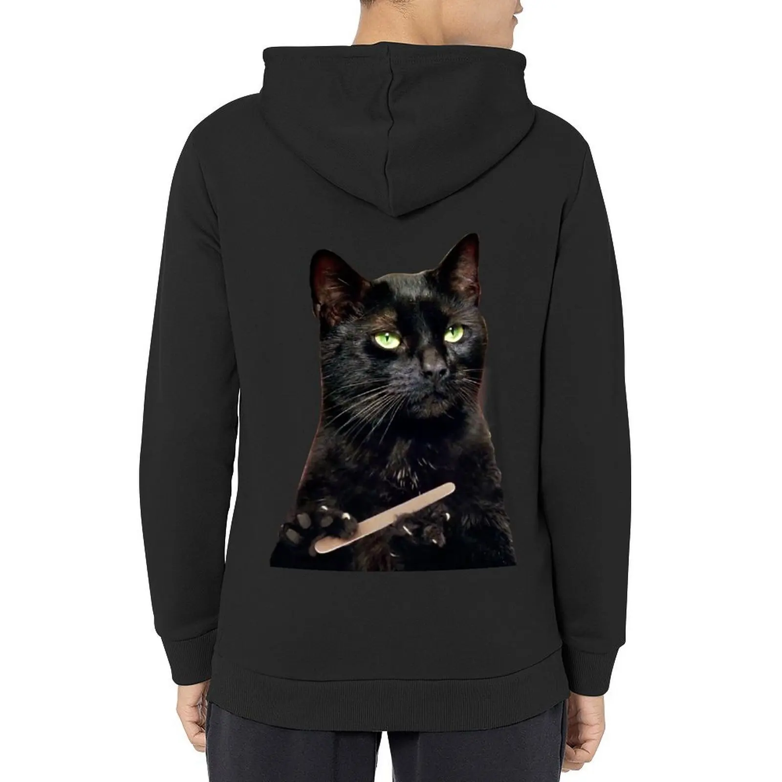 

CAT LICHING THE NAIL Hoodie men clothing men clothes autumn clothes anime clothes mens hoodie
