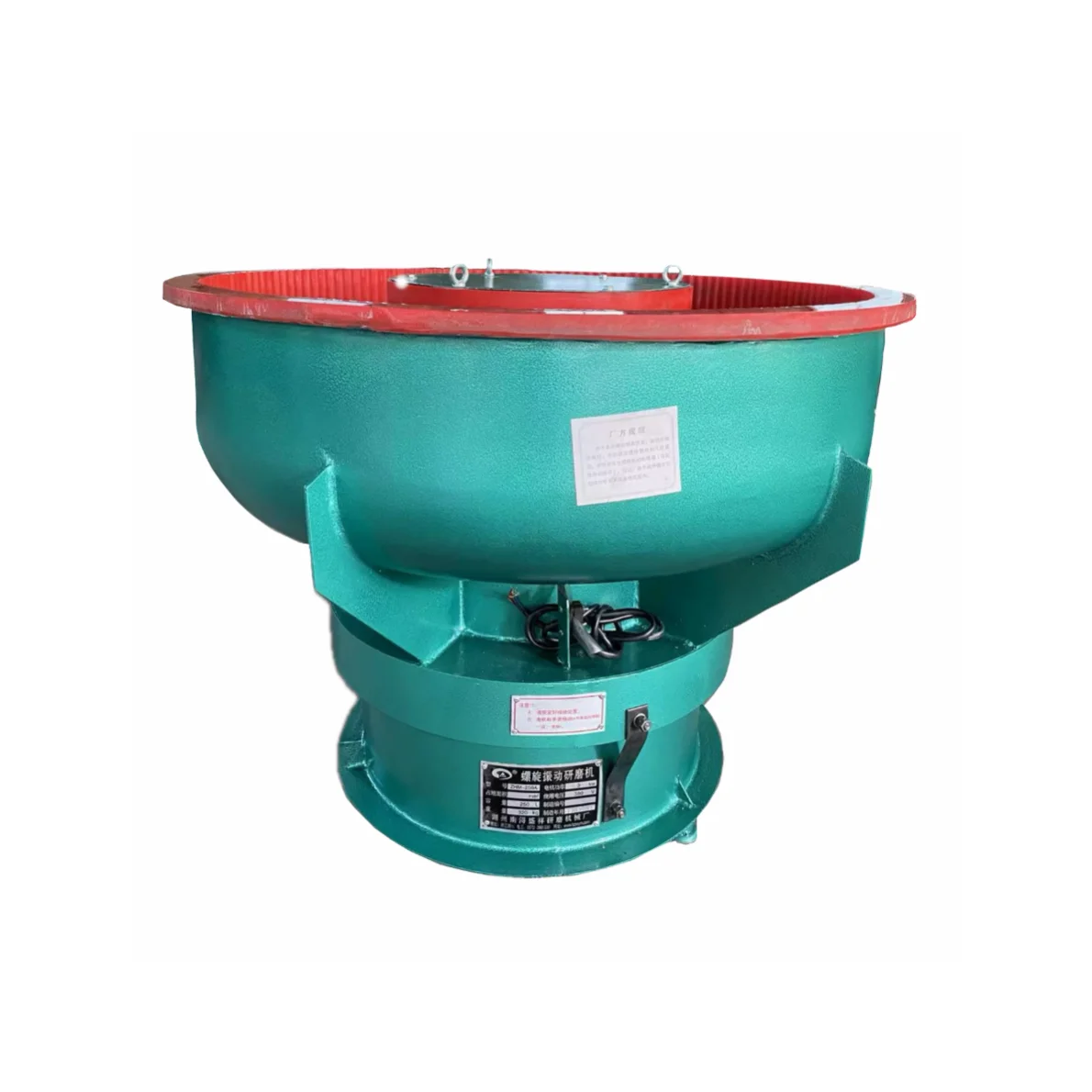 Small Metal Polishing Vibration Tumbler Bowl Machine 250L Good Price For Belt Buckles Watch Case Grinding Core Motor Bearing
