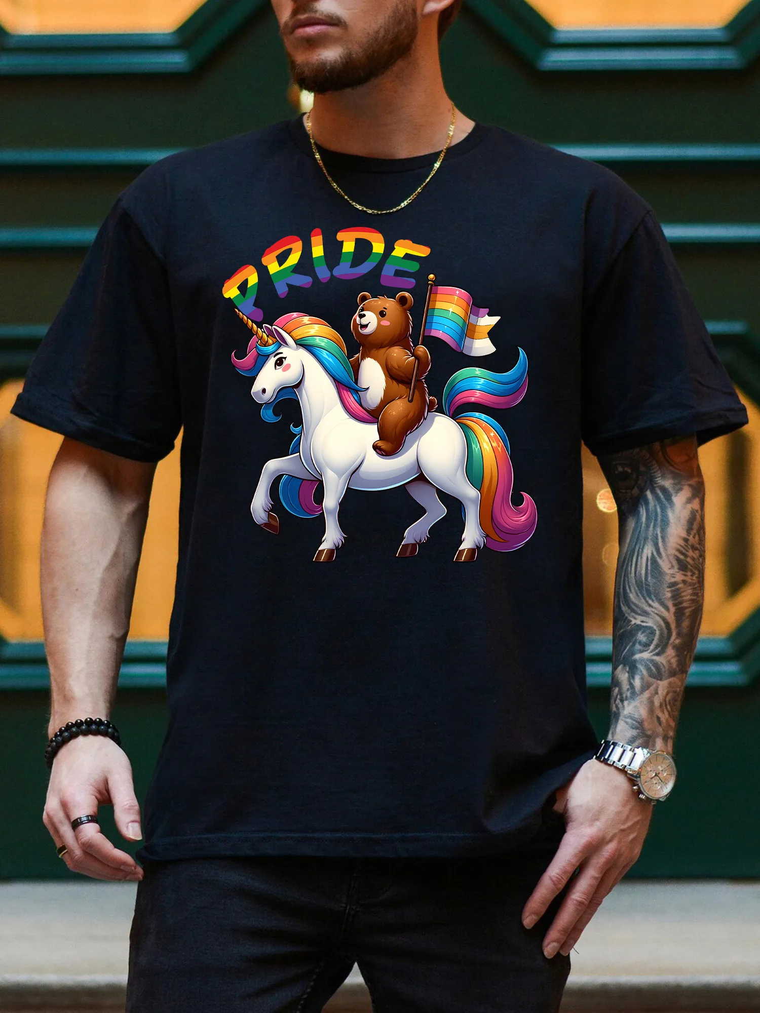 

Мужская футболка с рисунком Love And Pride, повседневная черная футболка из 100% хлопка, легкая футболка с круглым вырезом