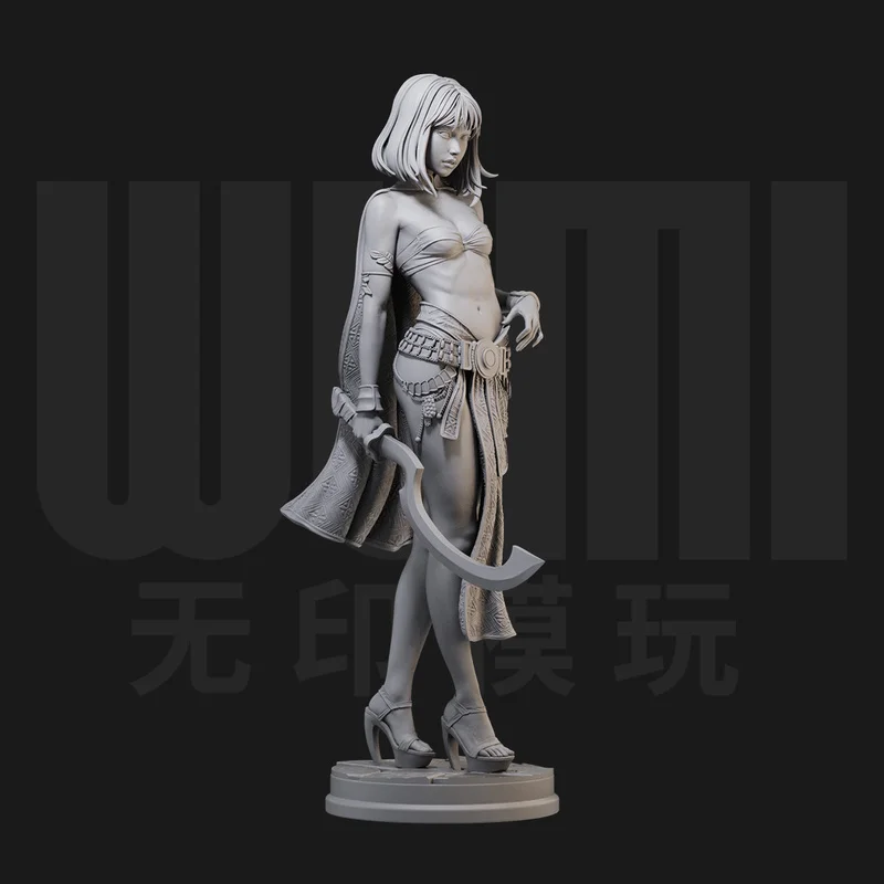 

1/24 Resin Model Figure GK Micro Miniature 3D Printed White Model Toy Unassembled and unpainted kit