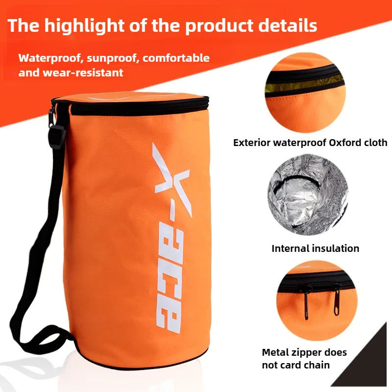 حقيبة كرة تنس X-ace Pickleball مع حزام كتف، سعة كرات تنس 60/120 قطعة، حزمة كرة تنس محمولة قوية #3