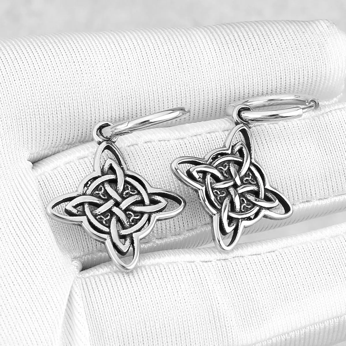 Vintage Viking Kettle Knot Drop Earrings for Men and Women Odin Amulet Earrings Personalized Fashion Nordic Jewelry Wholesale