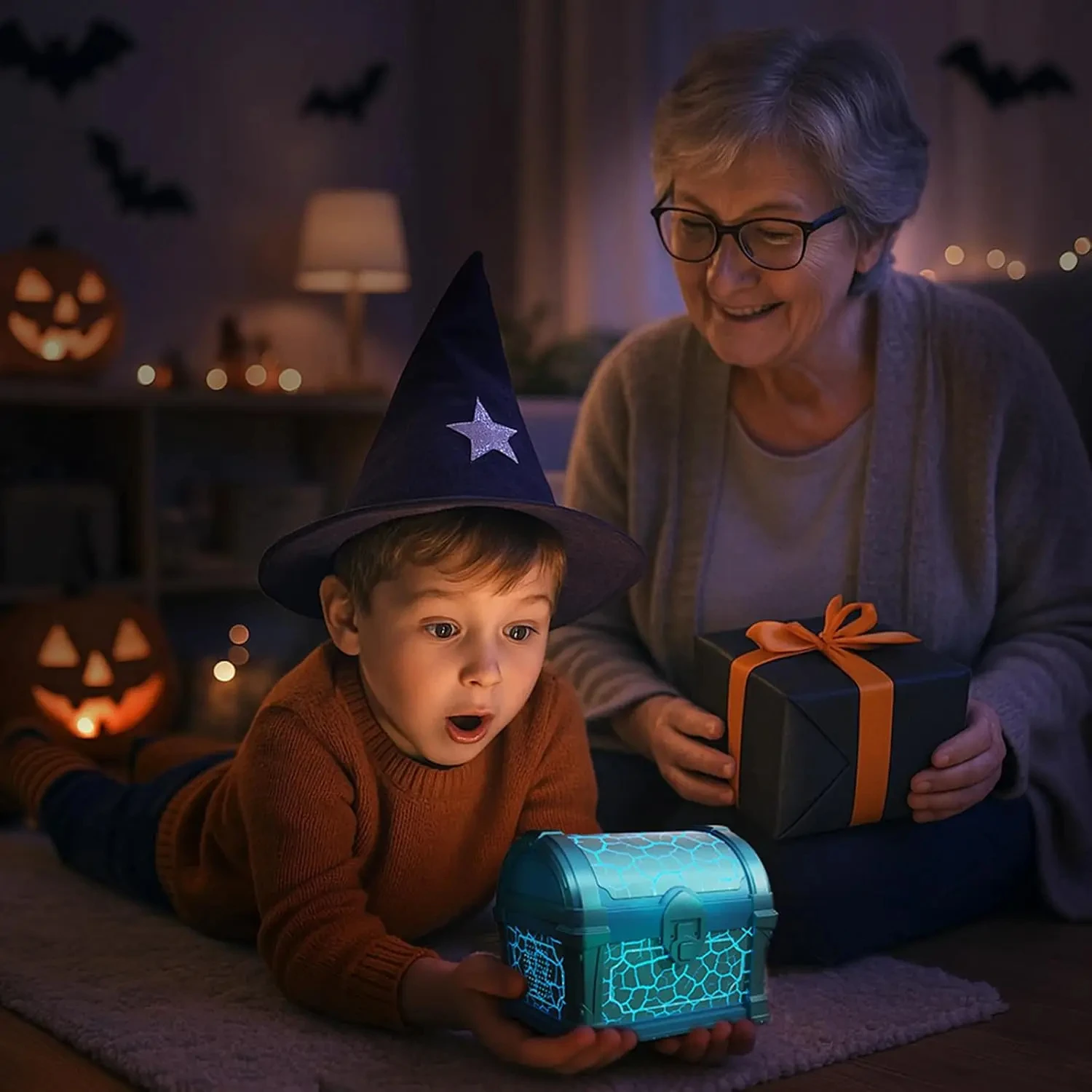 Treasure Chest Pojection Night Light Northern Lights Projector Galaxy Projector Light With Remote Control